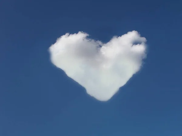 Dampwolk Lucht Met Wolken — Stockfoto