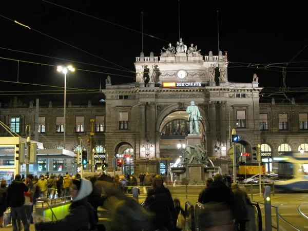 Gare Ferroviaire Zurich Station Principale Switzerland — Photo