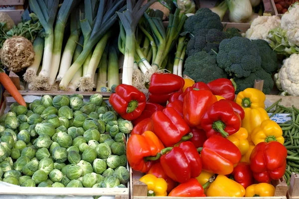 Alimentos Ecológicos Verduras Frescas — Foto de Stock