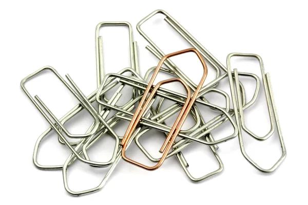 Paperclips Voorwerpen Kantoor Schoolbenodigdheden — Stockfoto