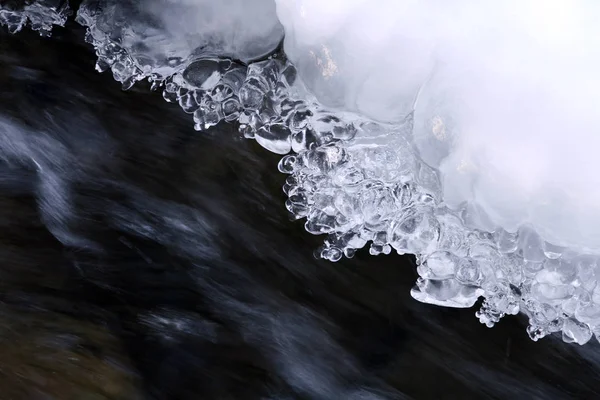 Ice Crystals Winter Frost — Stock Photo, Image