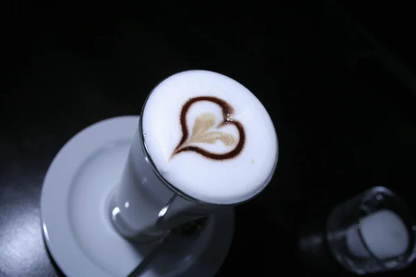 Latte Macchiato Bebida Café — Fotografia de Stock