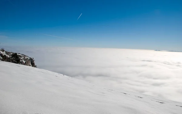 Bela Vista Sobre Alpes Montanhas Fundo — Fotografia de Stock