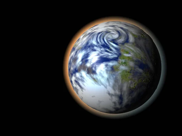 Planeet Aarde Aan Hemel — Stockfoto