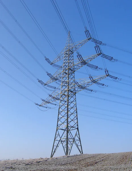 High Voltage Lines Power Lines — Stock Photo, Image