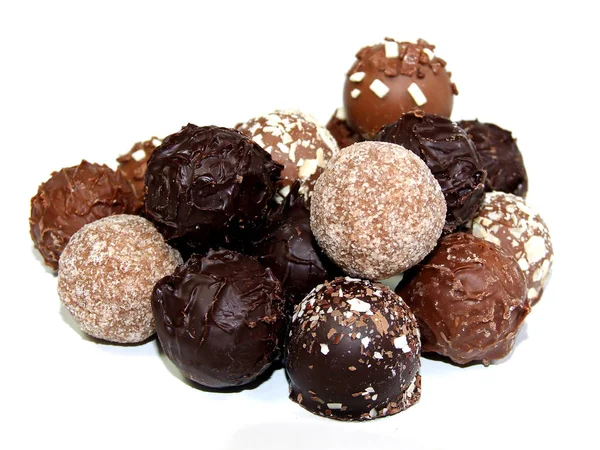 Köstliche Produkte Aus Brauner Schokolade — Stockfoto