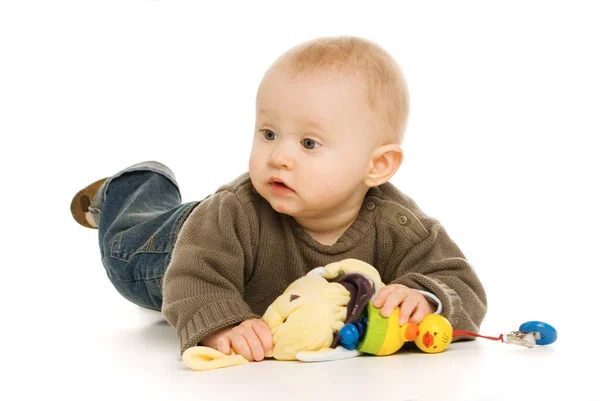 Closeup Portrait Cute Baby — Stock Photo, Image