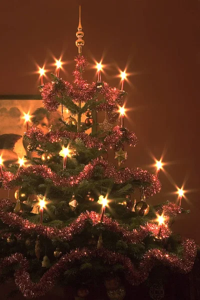 Malerischen Blick Auf Weihnachten Feiertagsdekoration — Stockfoto