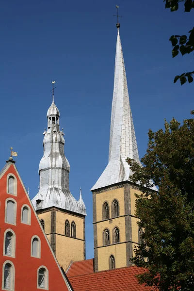 Lemgo Liten Universitetsstad Lippe Distriktet Nordrhein Westfalen Tyskland — Stockfoto