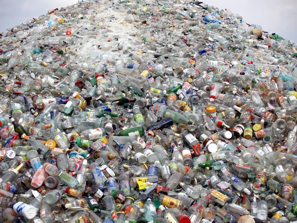Muitas Pilhas Grandes Lixo Multidão — Fotografia de Stock