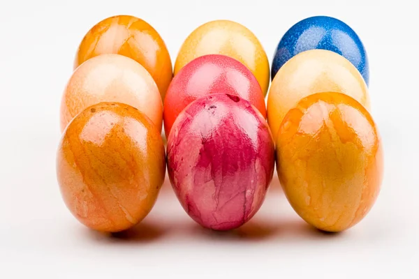 Concepto Colorido Vacaciones Decoraciones Pascua Feliz — Foto de Stock
