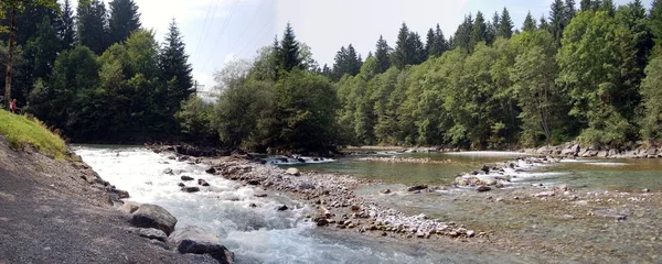 Vue Panoramique Sur Paysage Alpin Majestueux — Photo