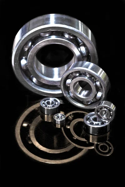 Bearings Black Background — Stock Photo, Image