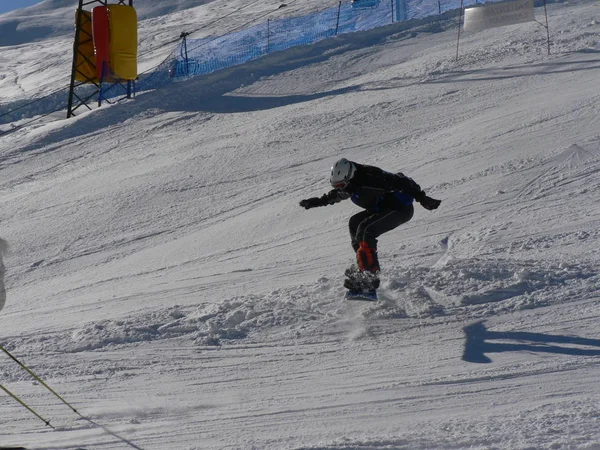 Skier Ski Slope — Stock Photo, Image