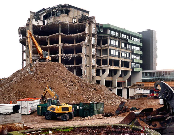 Demolición Del Ayuntamiento Leverkusen — Foto de Stock