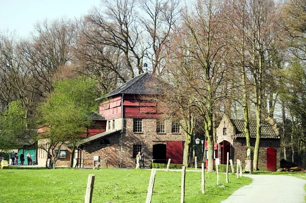 Stary Drewniany Dom Parku — Zdjęcie stockowe