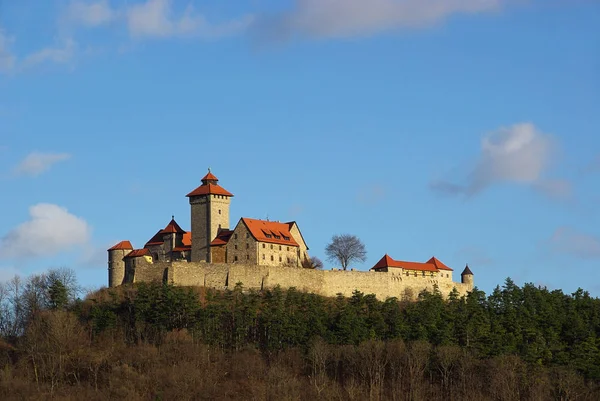 Malebný Pohled Krásnou Středověkou Pevnost Architektury — Stock fotografie