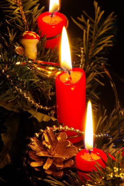 Bunter Hintergrund Für Weihnachten Oder Neujahr Urlaubskarte — Stockfoto