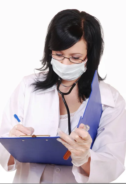 Médico Feminino Médico Família — Fotografia de Stock