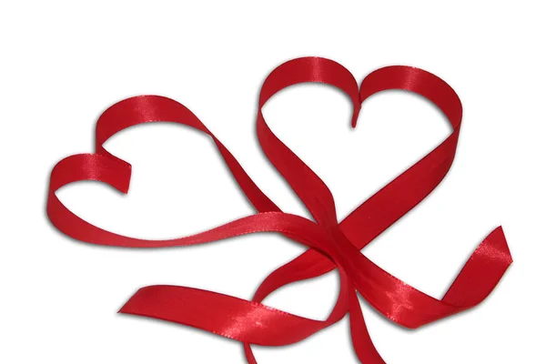 Heart Red Ribbon — Stock Photo, Image