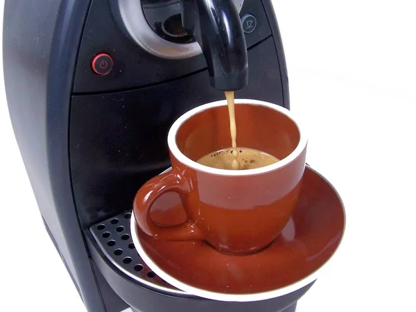Brązowy Napój Kawowy Napój Rano — Zdjęcie stockowe