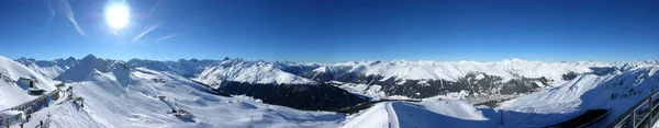 Vue Panoramique Sur Paysage Alpin Majestueux — Photo