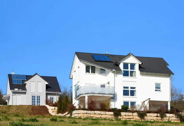 solar panels on roof