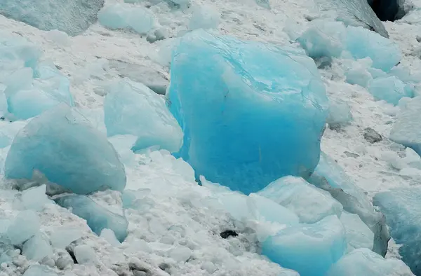 Kan Altijd Voorstellen Dat Dit Gletsjerijs Oud Intense Kleuring Verrast — Stockfoto