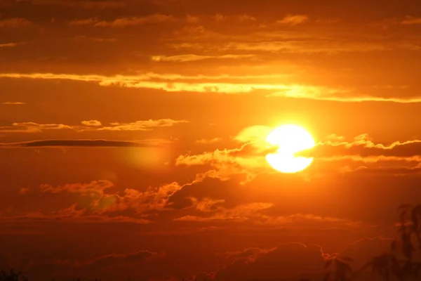 Красивий Вид Небо Заходу Сонця — стокове фото