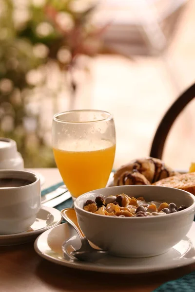 Бредовый Легкий Вкусный Завтрак — стоковое фото
