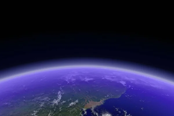 Горизонтальні Земні Горизонтальні Хмарні Тіні — стокове фото
