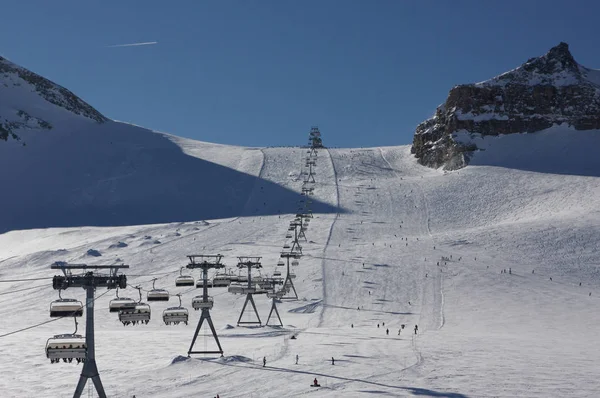 Seggiovia Alta Montagna — Foto Stock