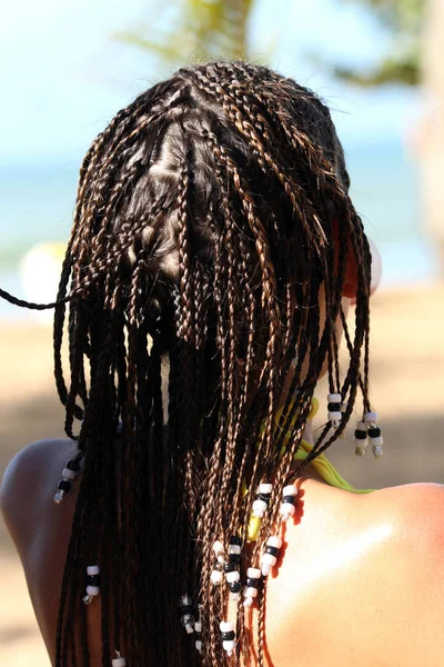 Young Woman Bikini Beach — Stock Photo, Image
