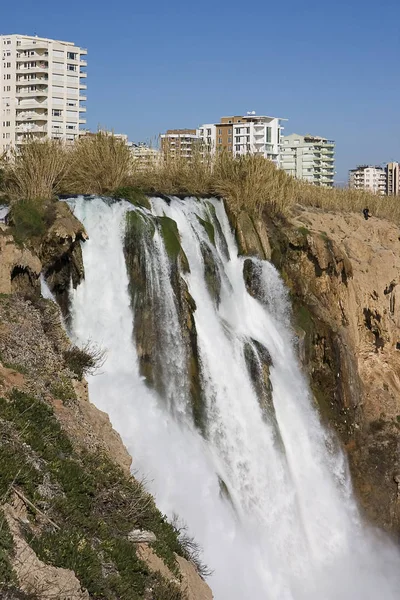 beautiful waterfall on nature background