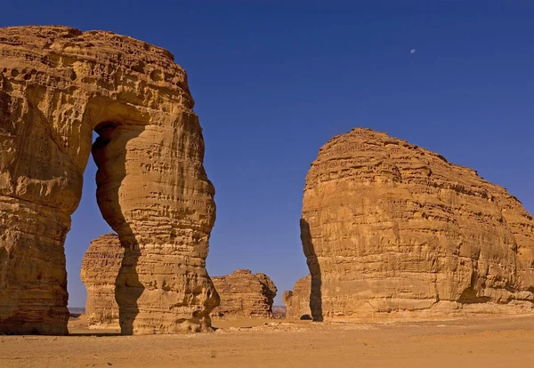 Велетенські Скелі Інші Утворення Пісковику Аулі Північна Сауді Арабія — стокове фото
