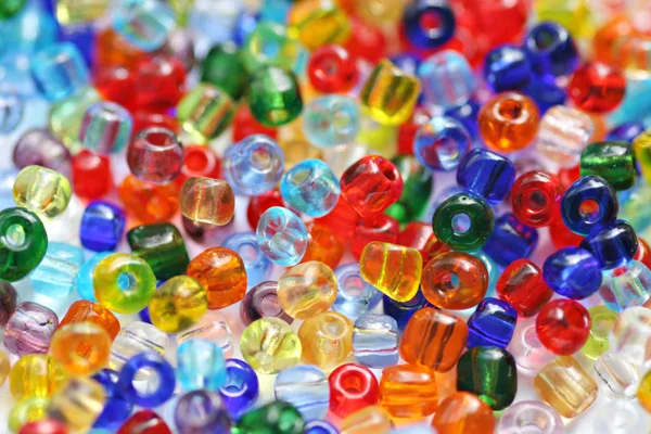 Colorful Beads Background Close — Stock Photo, Image
