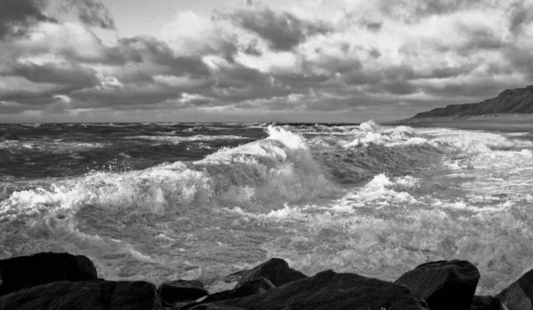 Vue Panoramique Des Dunes Mise Point Sélective — Photo