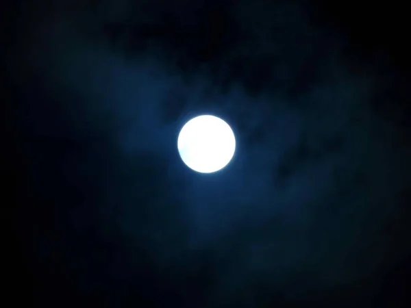 Ουρανός Φεγγάρι Σεληνιακό Φως — Φωτογραφία Αρχείου