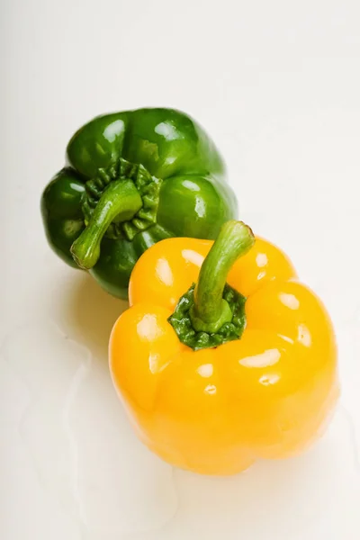 Green Yellow Peppers — Stock Photo, Image