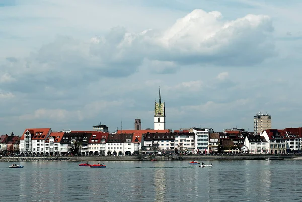 Τοπίο Κοντά Στην Πόλη Friedrichshafen Στην Όχθη Της Λίμνης Constance — Φωτογραφία Αρχείου