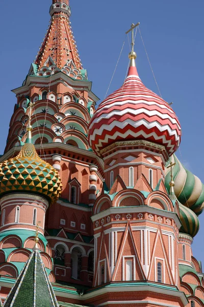 Άγιος Καθεδρικός Ναός Του Βασιλείου Κόκκινη Πλατεία Μόσχα — Φωτογραφία Αρχείου