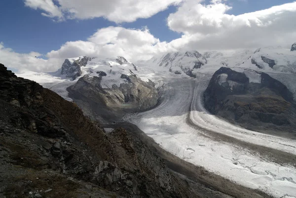 Vista Panorámica Del Hermoso Paisaje Los Alpes — Foto de Stock