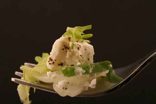 Close Uitzicht Smakelijke Verse Salade — Stockfoto