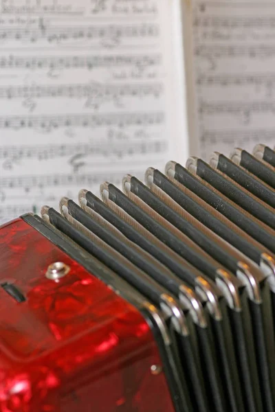 Acordeón Instrumento Musical Música Folclórica —  Fotos de Stock