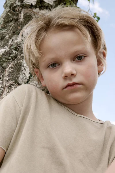 Χαριτωμένο Πορτρέτο Παιδί Closeup — Φωτογραφία Αρχείου