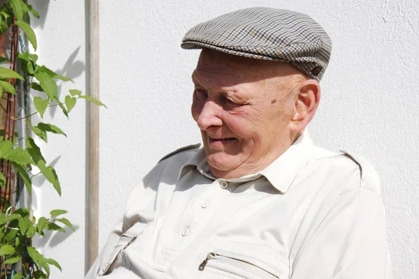 Hombre Viejo Con Sombrero — Foto de Stock
