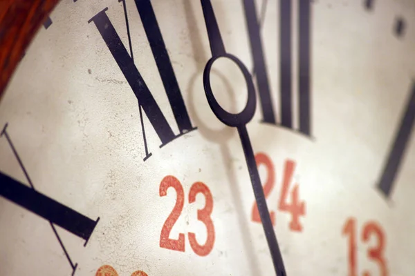 Nahaufnahme Der Uhr Konzept Des Zeitflusses — Stockfoto