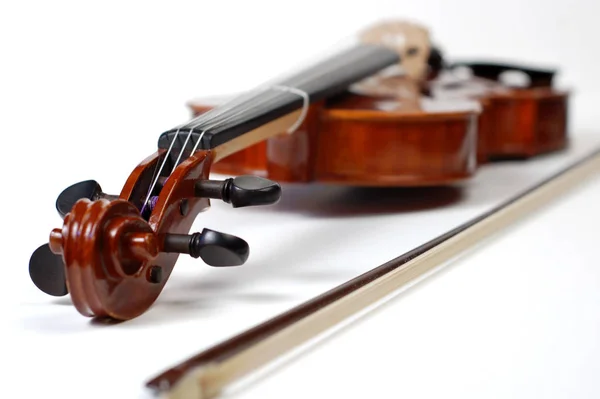 Geige Isoliert Auf Weißem Hintergrund — Stockfoto