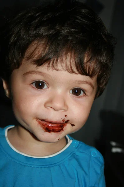 Vista Panorámica Del Niño Pequeño Lindo —  Fotos de Stock