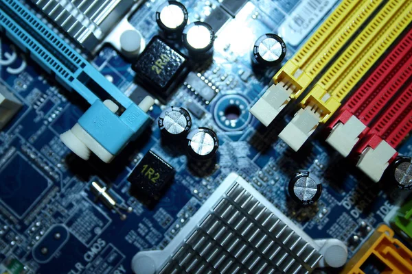 Computer Micro Circuits Electronic Background — Stock Photo, Image